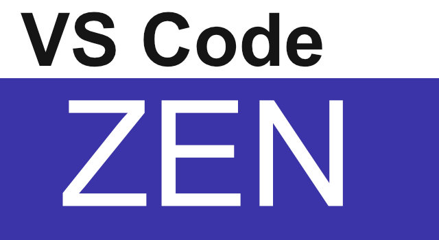 Visual Studio Code ZEN Mode